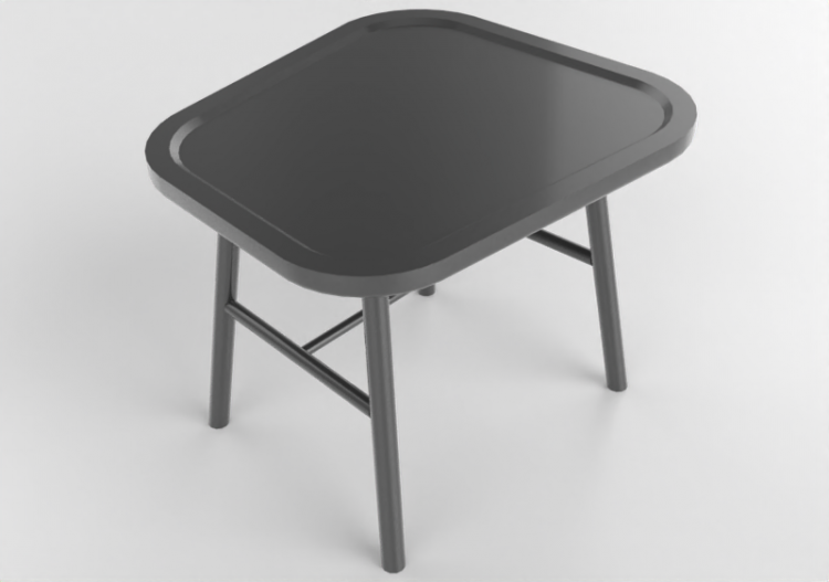 3D Tables - Lacquered wooden coffee table - Nordic Care -...