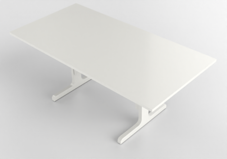 Mesas 3D - Mesa de madeira envernizada - Nordic Care - Niva...