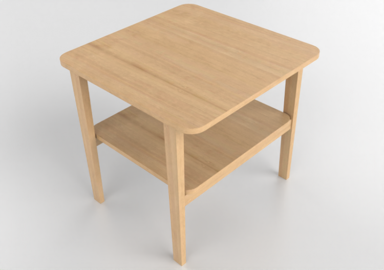 Tables 3D - Petite table en bois - Nordic Care - Maja 304 -...