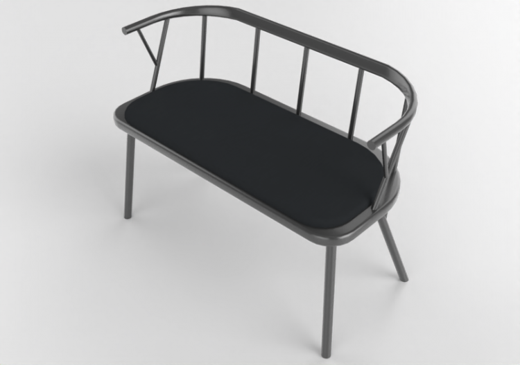 Chairs and Sofas 3D - Sofa in lacquered wood - Nordic Care...