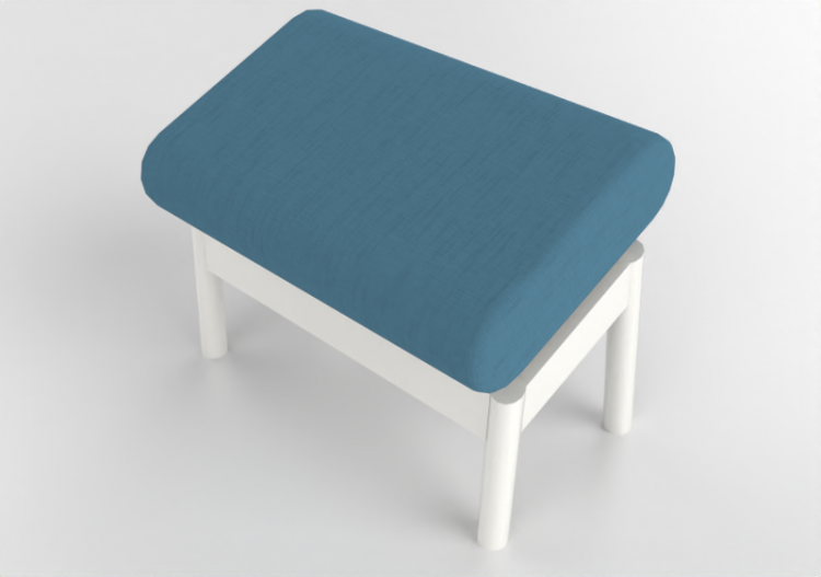 Chairs and Sofas 3D - Fabric ottoman - Nordic Care - Jackie...