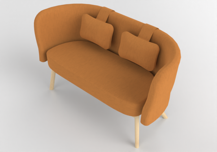 3D Sofa - Fabric sofa - Nordic Care - Humlan 374 - ACCA...