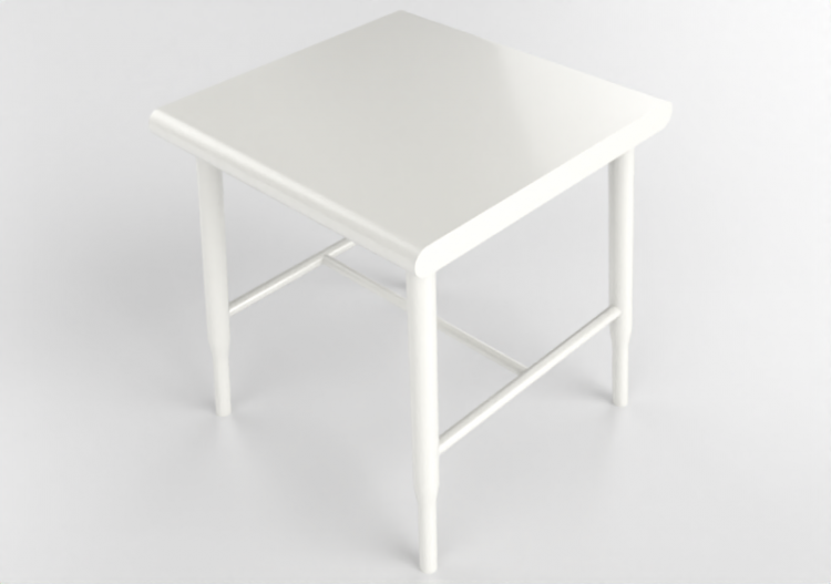 Chairs and Sofas 3D - Pouf in lacquered wood - Nordic Care...