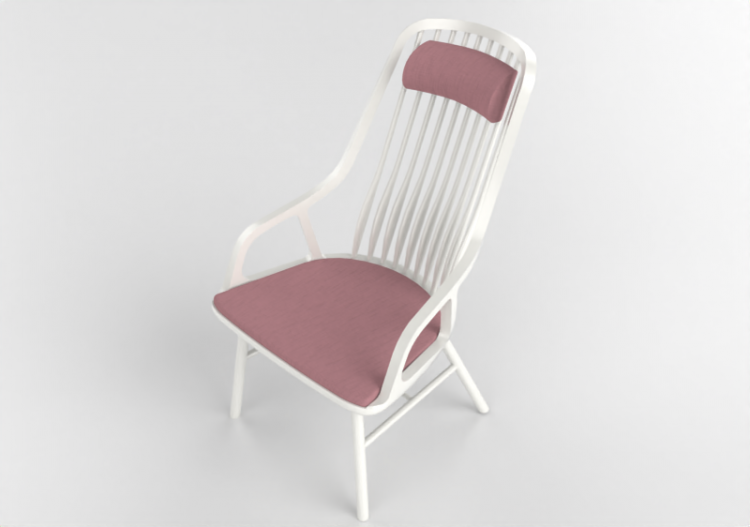 3D Sessel und Sofas - Sessel aus lackiertem Holz - Nordic...