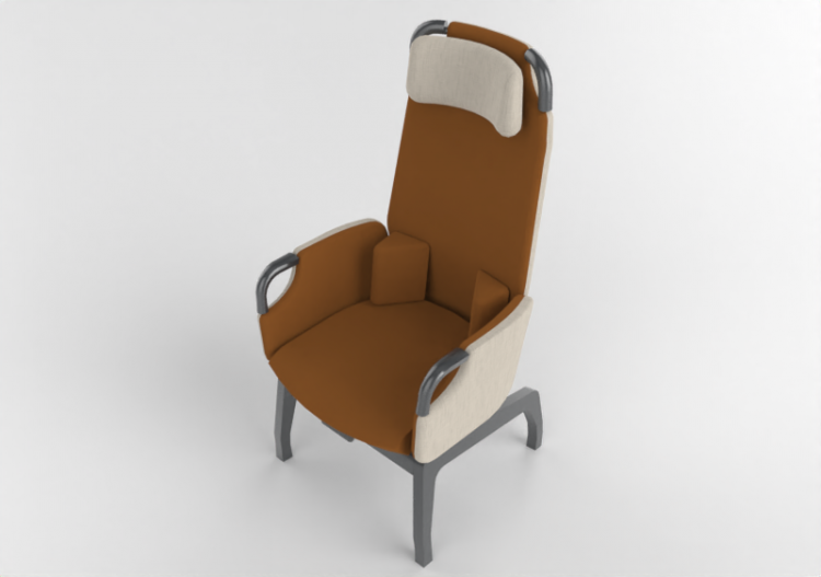 Sofás 3D - Poltrona em tecido - Nordic Care - John 380 -...