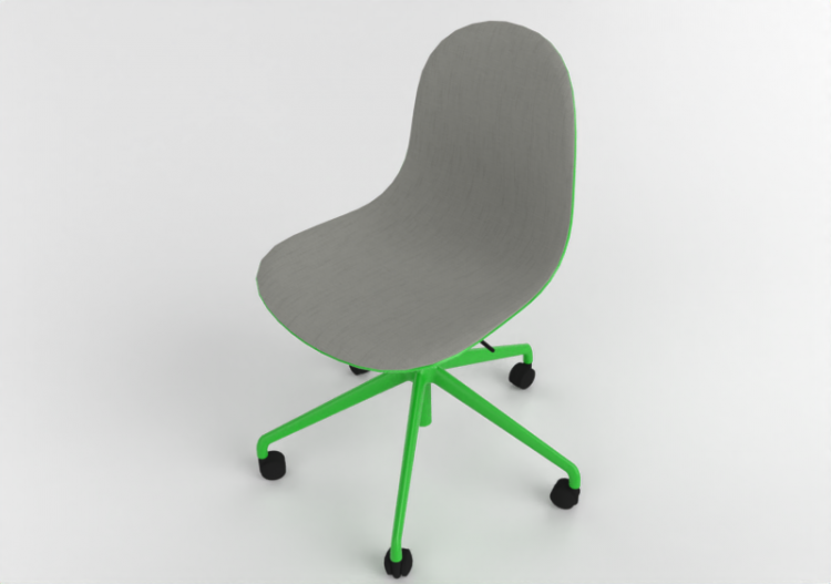 Sedie 3D - Sedia in tessuto - Allermuir - Kin - 105U2 -...