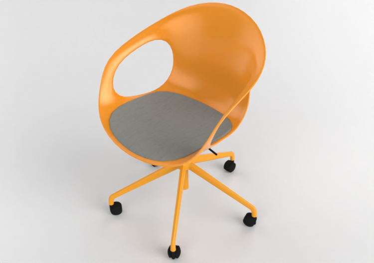Sillas 3D - Silla con asiento tapizado - Allermuir - Kin -...