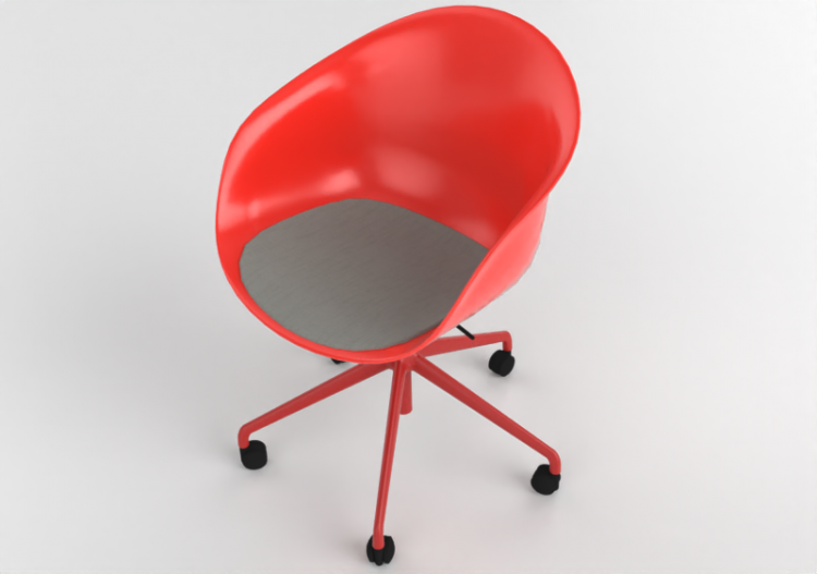 Sillas 3D - Silla con asiento tapizado - Allermuir - Kin -...