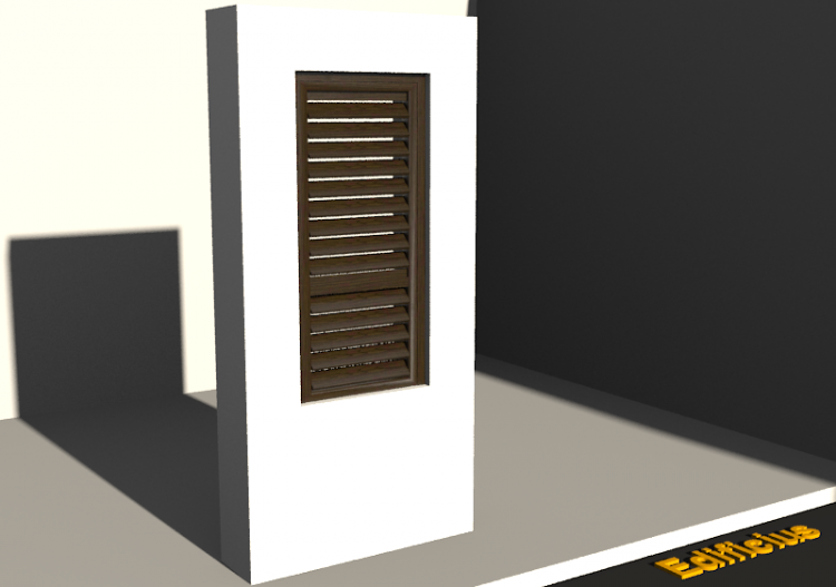 3D Tür/Fenster - Fensterladen FN [R] 1DF [1S] - ACCA...