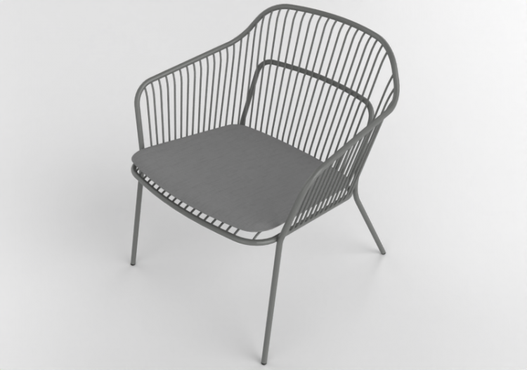 3D Chairs - Outdoor armchair - Allermuir - Crop - CRP03 -...