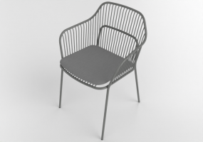 3D Chairs - Outdoor armchair - Allermuir - Crop - CRP02