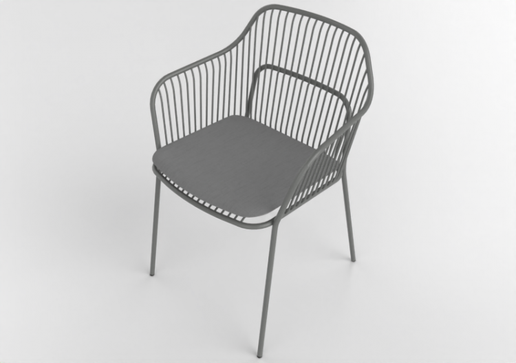 3D Chairs - Outdoor armchair - Allermuir - Crop - CRP02 -...