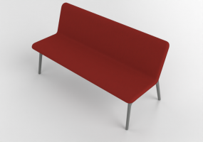 3D Sitzbänke - Vollständig gepolsterte Sitzbank - Allermuir - Axyl Bench - AXLB16U3