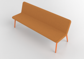 3D Sitzbänke - Vollständig gepolsterte Sitzbank - Allermuir - Axyl Bench - AXLB20U3
