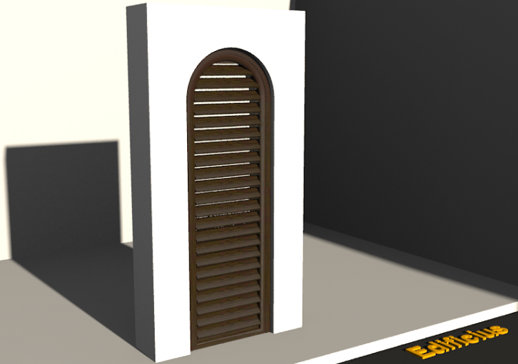 3D Tür/Fenster - Fensterladen FN [RB] 1DF - ACCA software