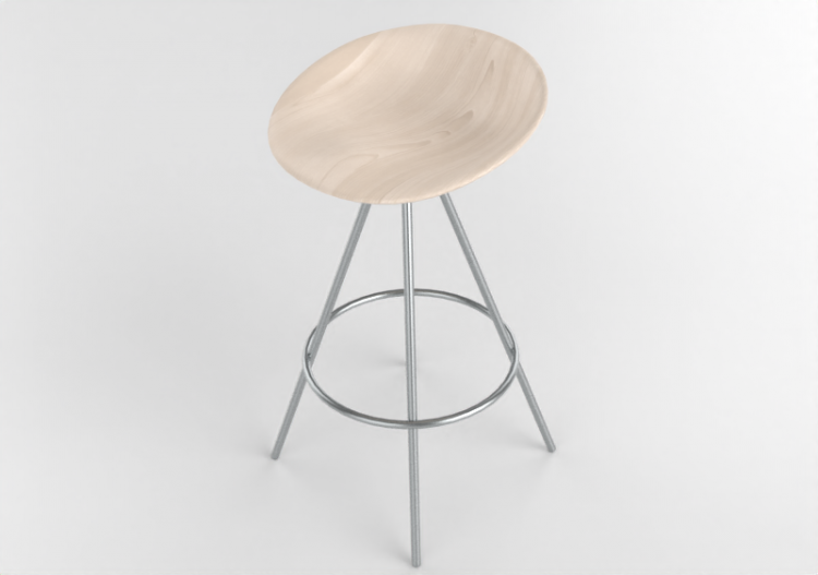 Sillas 3D - Taburete de madera - Allermuir - Jojo - A591 -...