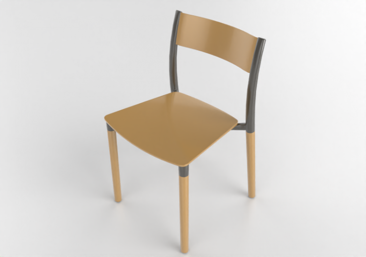 3D Chairs - Plastic chair - Allermuir - Folk - FLK103 -...