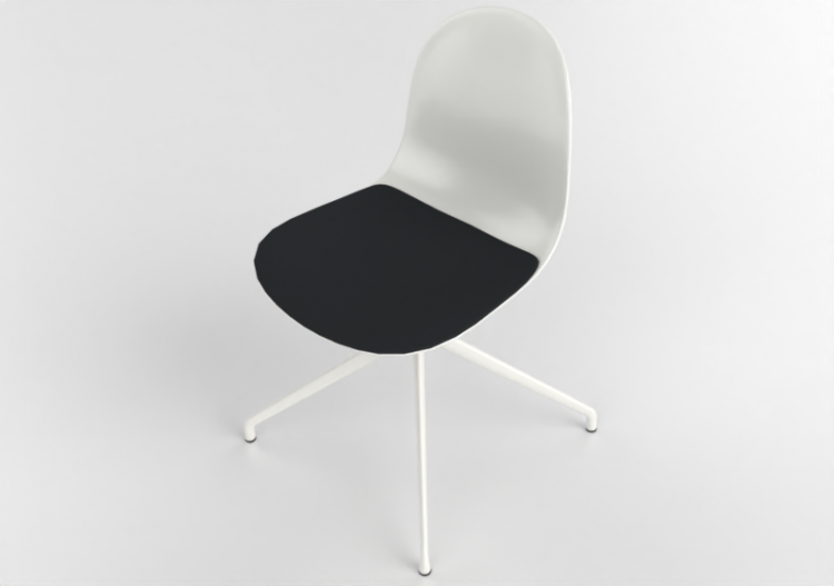 3D Chairs - Chair with upholstered seat - Allermuir - Kin -...