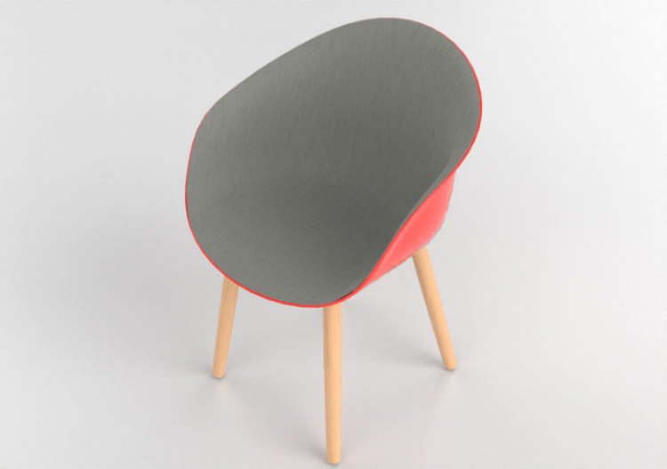 3D Chairs - Fabric chair - Allermuir - Kin - 303U2 - ACCA...