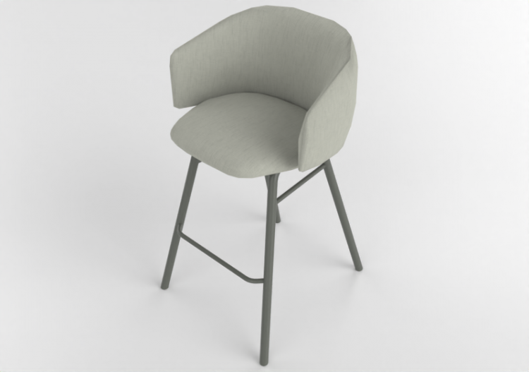 Chaises 3D - Tabouret en tissu - Allermuir - Bastille -...