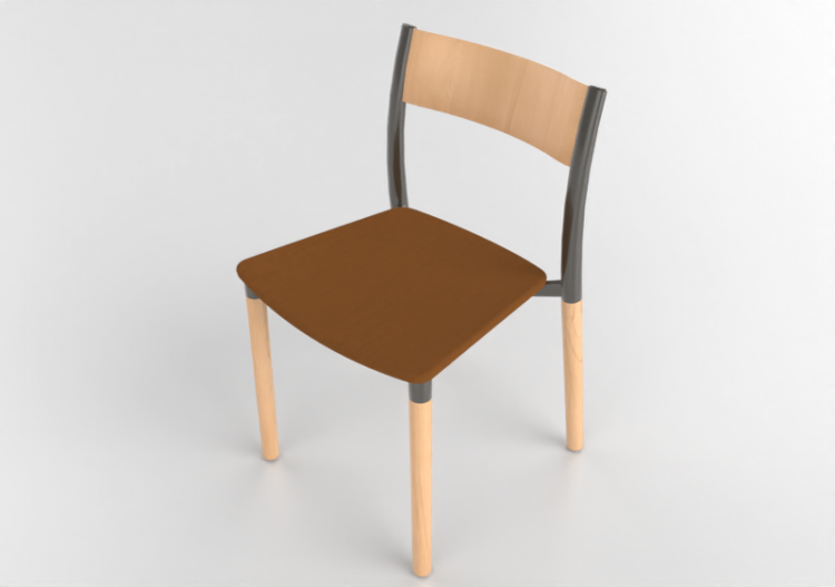 Cadeiras 3D - Cadeira com assento estofado - Allermuir -...