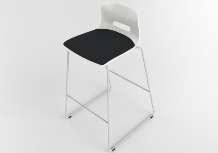 Chaises 3D - Tabouret avec siège rembourré - Allermuir -...