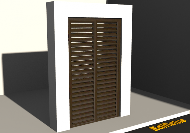 3D Tür/Fenster - Fensterladen FN [R] 2DF - ACCA software