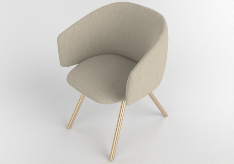 Chaises 3D - Fauteuil en tissu - Allermuir - Bastille -...