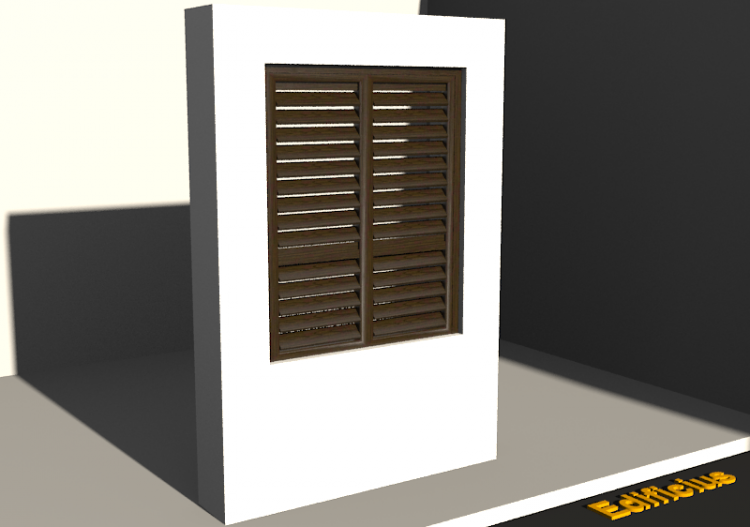 Menuiseries 3D - Persienne FN[R] 2VB[1D] - ACCA software