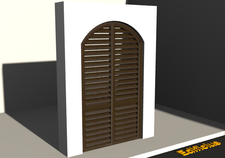 3D Tür/Fenster - Fensterladen FN [RB] 2 DF [1S] - ACCA...