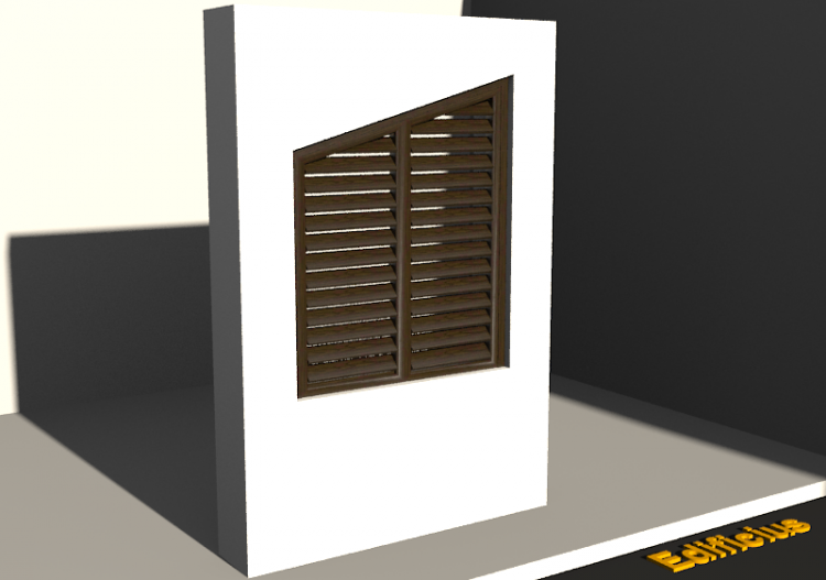 Menuiseries 3D - Persienne FN[T] 2VB - ACCA software