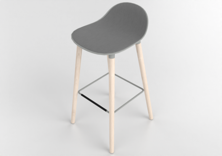 Sillas 3D - Taburete de tela - Allermuir - Kin - 503U2 -...