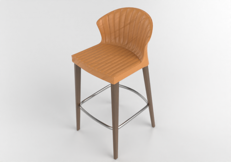 3D Chairs - Leather stool - Allermuir - Cardita - CRD03 -...