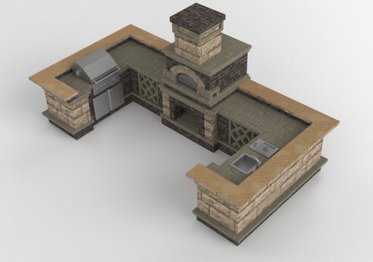 3D Kitchens - Stone kitchen - Belgard - Nottingham - ACCA...