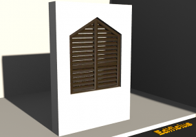 3D Tür/Fenster - Fensterladen FN [DT] 2 DF [1S]