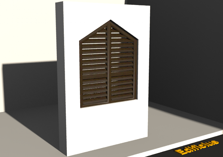 3D Tür/Fenster - Fensterladen FN [DT] 2 DF [1S] - ACCA...