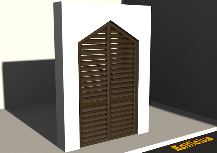 3D Tür/Fenster - Fensterladen FN [DT] 2 DF [1S] - ACCA...