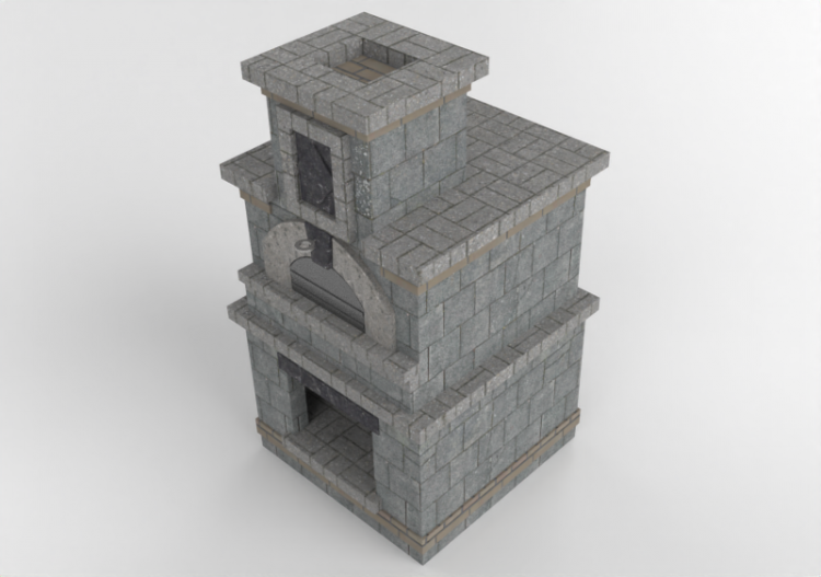 Cucine 3D - Forno a legna in pietra - Belgard - Cordova -...