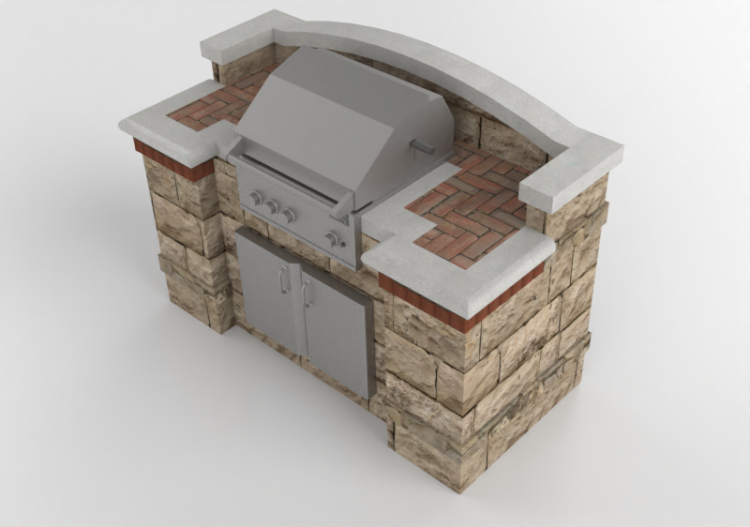 3D Kitchens - Stone kitchen - Belgard - Tuscany - ACCA...