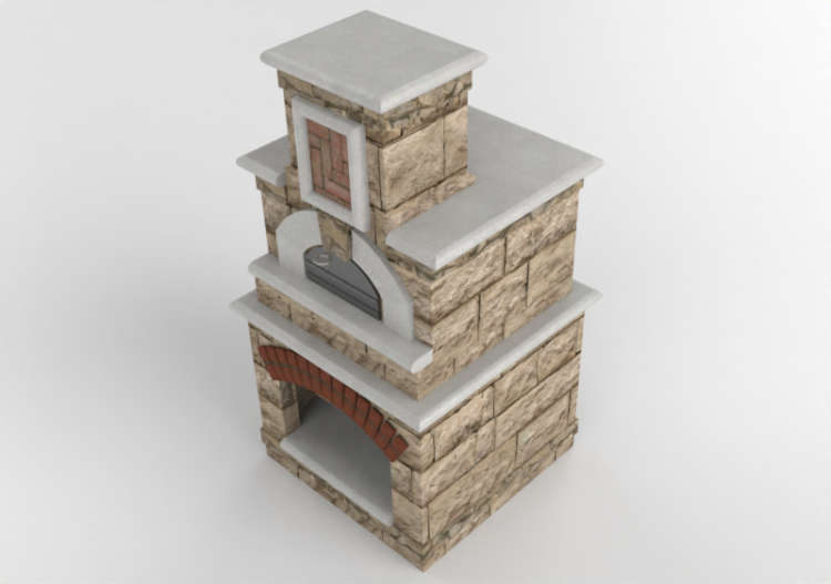 3D Küchen - Holzofen aus Stein - Belgard - Tuscany - ACCA...