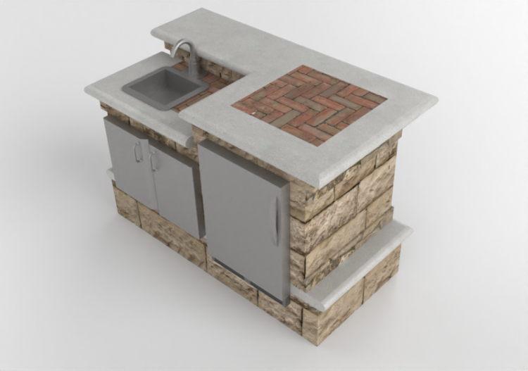 3D Kitchens - Stone kitchen - Belgard - Tuscany - ACCA...