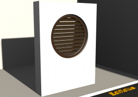 3D Tür/Fenster - Fensterladen FN [K] 1DF