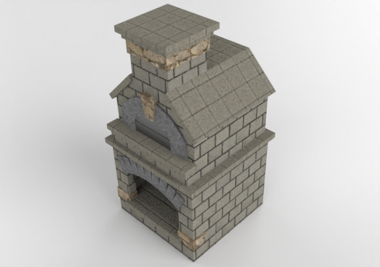 3D Kitchens - Stone wood oven - Belgard - Bristol - CM BS -...