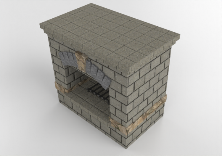 Camini 3D - Camino a gas in pietra - Belgard - Bristol -...