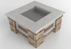 Camini 3D - Braciere in pietra - Belgard - Tuscany