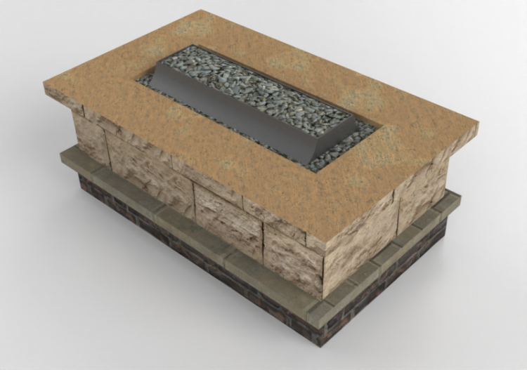 Foyers et Cheminées 3D - Bol à feu en pierre - Belgard -...