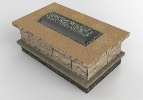 Chimneys and chimney pots 3D - Stone brazier - Belgard - Nottingham