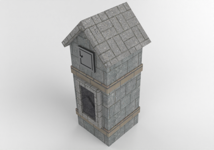 配饰 - Stone mailbox - Belgard - Cordova - ACCA software
