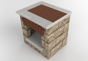 配饰 - Stone wood storage cabinet - Belgard - Tuscany