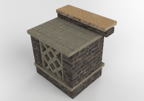 3D Zubehör - Weinregal aus Stein - Belgard - Nottingham